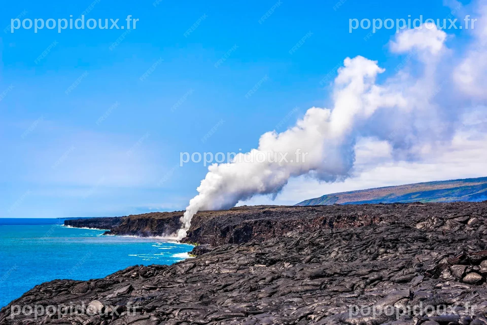 La Coulée De Lave Du Volcan Kilauea Envoie Du Magma à 2000 Degrés à ...