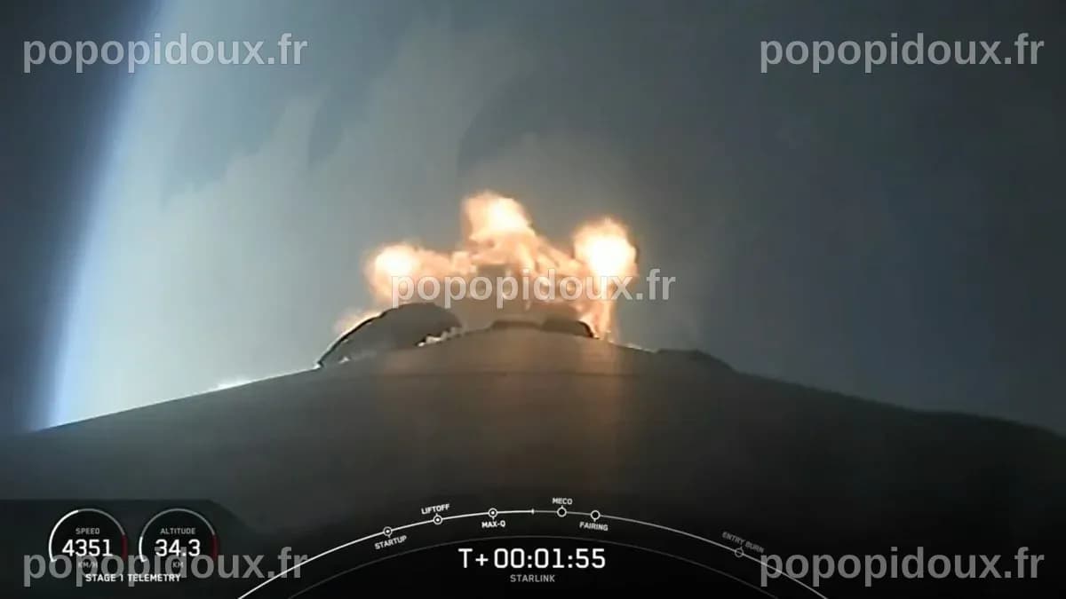 SpaceX accélère avec un nouveau lancement de Starlink depuis la Californie (vidéo)