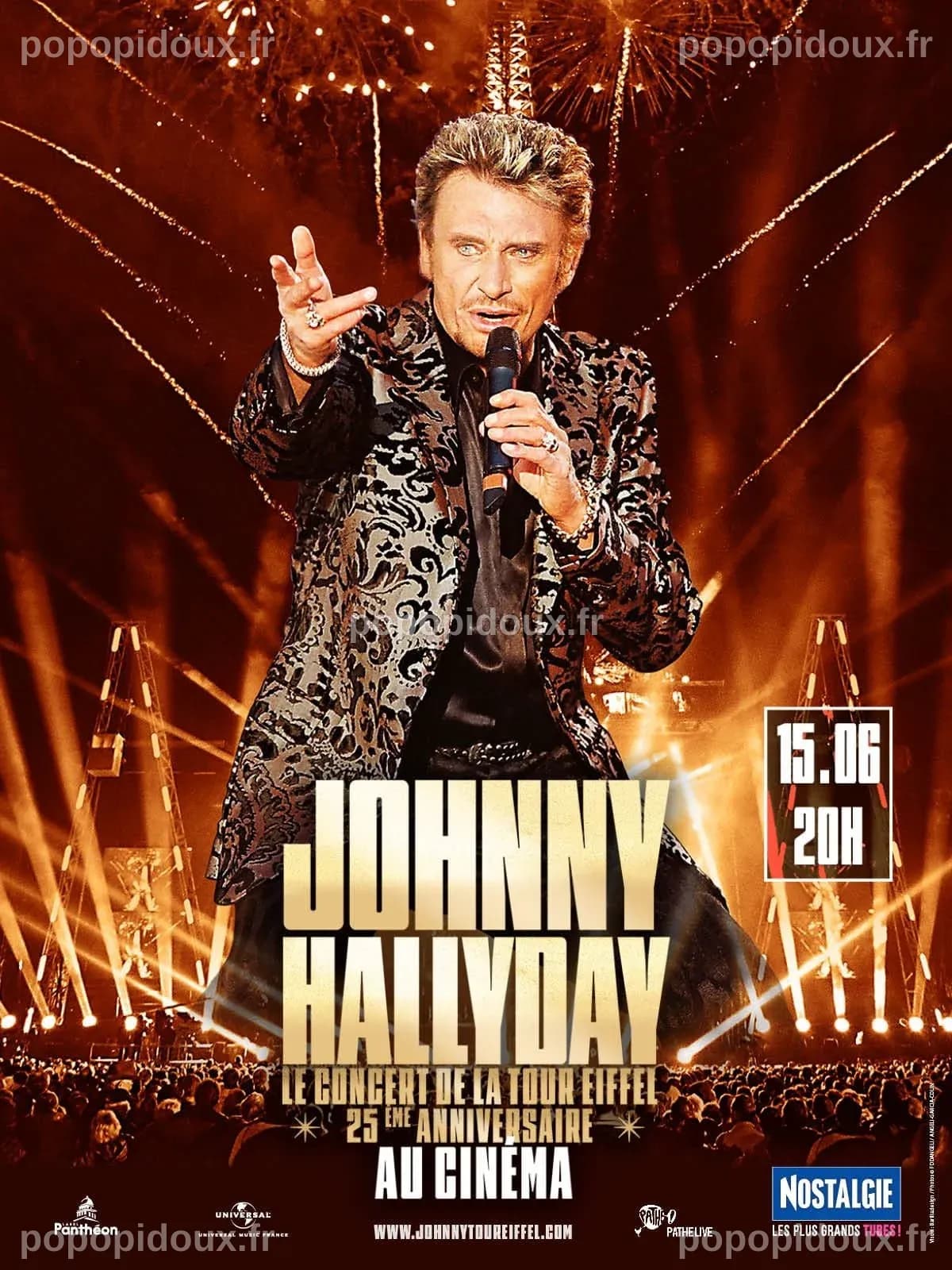 Johnny Hallyday - Le Concert de la Tour Eiffel - 25ème anniversaire ...